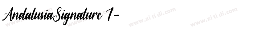 AndalusiaSignature I字体转换
